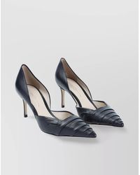 Giorgio Armani - Layered Leather Pointed Stiletto Pumps - Lyst