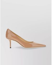 Jimmy Choo - Leather Pointed-Toe Love 65 Pumps - Lyst