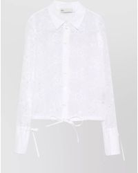Tory Burch - Cotton Broderie Anglaise Midi Dress - Lyst