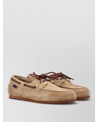 Sebago - Owen Suede Boat Loafer Lace Rubber - Lyst