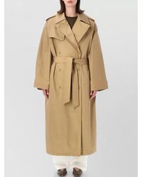 Frankie Shop - Riva Cotton Trench Coat Belted Design - Lyst