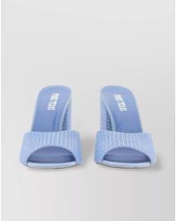 Paris Texas - Crystal Embellished Suede Mules - Lyst