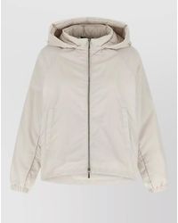 Moorer - Soave Hooded Jacket Acqua Line - Lyst
