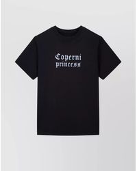 Coperni - Cotton Ribbed Rhinestone Logo Print Boxy T-Shirt - Lyst
