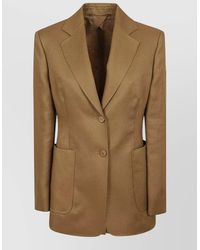 Max Mara - Volonta Single Breasted Jacket Notch Lapel - Lyst