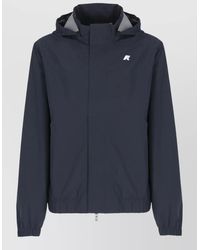 K-Way - Hooded Short Jacket Elasticated Cuffs Pockets - Lyst