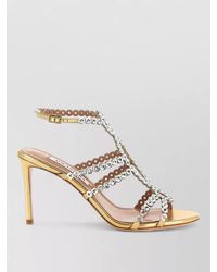 Aquazzura - Mooncrush Sandals Stiletto Heel Open Toe - Lyst