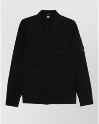C.P. Company - Shirt Jacket Buttoned Cuffs Front Flap Pockets - Lyst