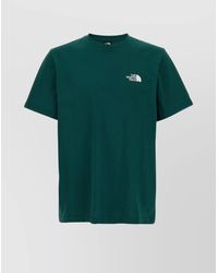 The North Face - Simple Dome Logo Print Cotton Blend Crew Neck Short Sleeve T-Shirt - Lyst