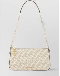Michael Kors - Chain Strap Leather Trim Shoulder Bag - Lyst