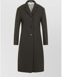 Jil Sander - Single-Breasted Wool Coat - Lyst