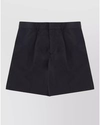 Emporio Armani - Tailored Shorts Featuring Belt Loops And Pockets - Lyst