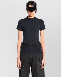 Balenciaga - Ribbed Slim-Fit Cotton T-Shirt - Lyst