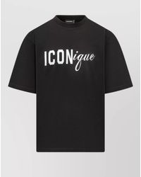 DSquared² - Loose Fit Graphic Print Crew Neck T-Shirt - Lyst