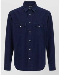 Tom Ford - Cotton Long-Sleeve Western Shirt - Lyst