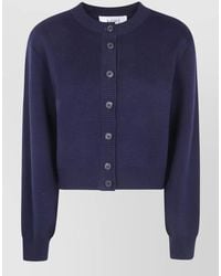 Rohe - Shoulder Detail Cardigan Crew Neck Knit - Lyst