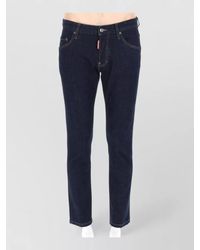 DSquared² - Five Pocket Denim Pants Contrast Stitching - Lyst