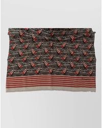 Dolce & Gabbana - Linen Stripe Print Scarf - Lyst