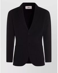 Lardini - Ribbed Texture Notch Lapel Front Pockets - Lyst