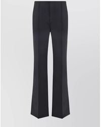 Chloé - Asymmetric Wool Flared Trousers - Lyst