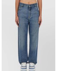 Fendi - Regular Fit Denim Jeans With Contrast Stitching - Lyst