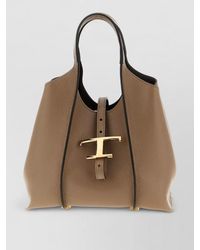 Tod's - T Timeless Mini Leather Shoulder Bag - Lyst