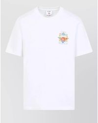 CASABLANCA - Organic Cotton Oversized Logo Print T-Shirt - Lyst
