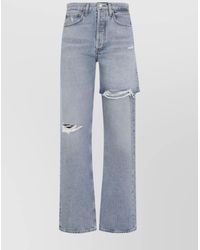 Agolde - Denim High-Rise Wide-Leg Jeans - Lyst