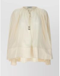 Lanvin - Wide Blouse - Lyst