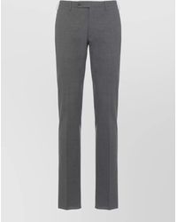 Incotex - Wool Blend Straight Leg Tailored Pants - Lyst