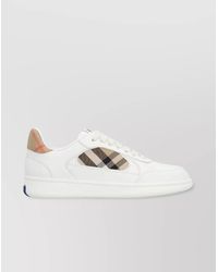 Burberry - Leather Low-Top Sneakers - Lyst