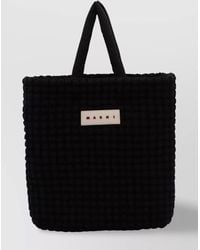 Marni - Textured Top Handles Tote Bag - Lyst