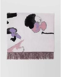 McQueen - Wool Cashmere Fringed Blanket Scarf - Lyst