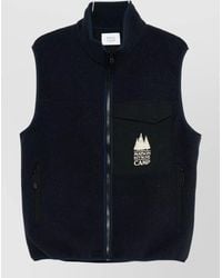 Maison Kitsuné - Fleece Sleeveless Zip Vest - Lyst