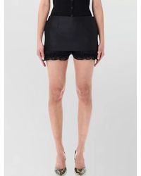 Magda Butrym - Layered Ruffle Mini Skirt Shorts Hybrid - Lyst