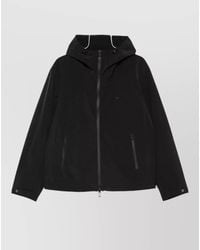 Emporio Armani - Hooded Jacket Long Sleeves Side Pockets - Lyst