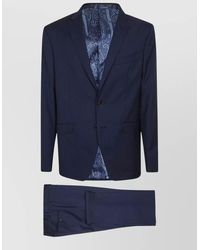 Etro - Virgin Wool Textured Single-Breasted Suit - Lyst