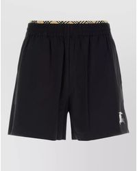 Burberry - Stretch Nylon Bermuda Shorts Back Zip Pocket - Lyst