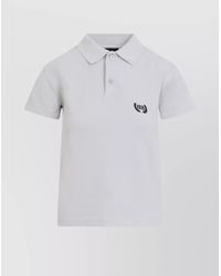 Balenciaga - Cotton Ribbed Short-Sleeve Polo Shirt - Lyst