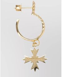 Emanuele Bicocchi - Hoop Earrings With Star Pendant Design - Lyst