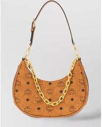 MCM - Aren Crescent Hobo Printed Shoulder Bag - Lyst
