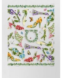 Ferragamo - Silk Floral-Print Square Scarf - Lyst