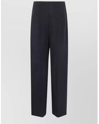 Victoria Beckham - Virgin Wool Wide-Leg Trousers - Lyst