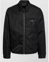 Prada - Long Sleeve Jacket Point Collar Pockets - Lyst