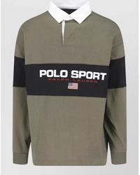 Polo Ralph Lauren - Long Sleeve Collared Regular Fit Contrast Block - Lyst