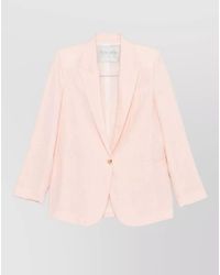 forte_forte - Linen Jacket Long Sleeves Single Breasted - Lyst