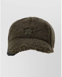 Miu Miu - Fur Pile Hat Curved Brim - Lyst
