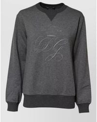 Dolce & Gabbana - Dg Logo Crew Neck Pullover Sweater - Lyst
