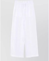 Semicouture - Jhonny Linen Wide Leg Lounge Trousers - Lyst