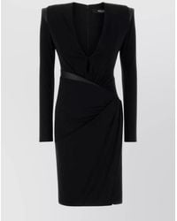 Versace - Dress With Decorative Draping - Lyst